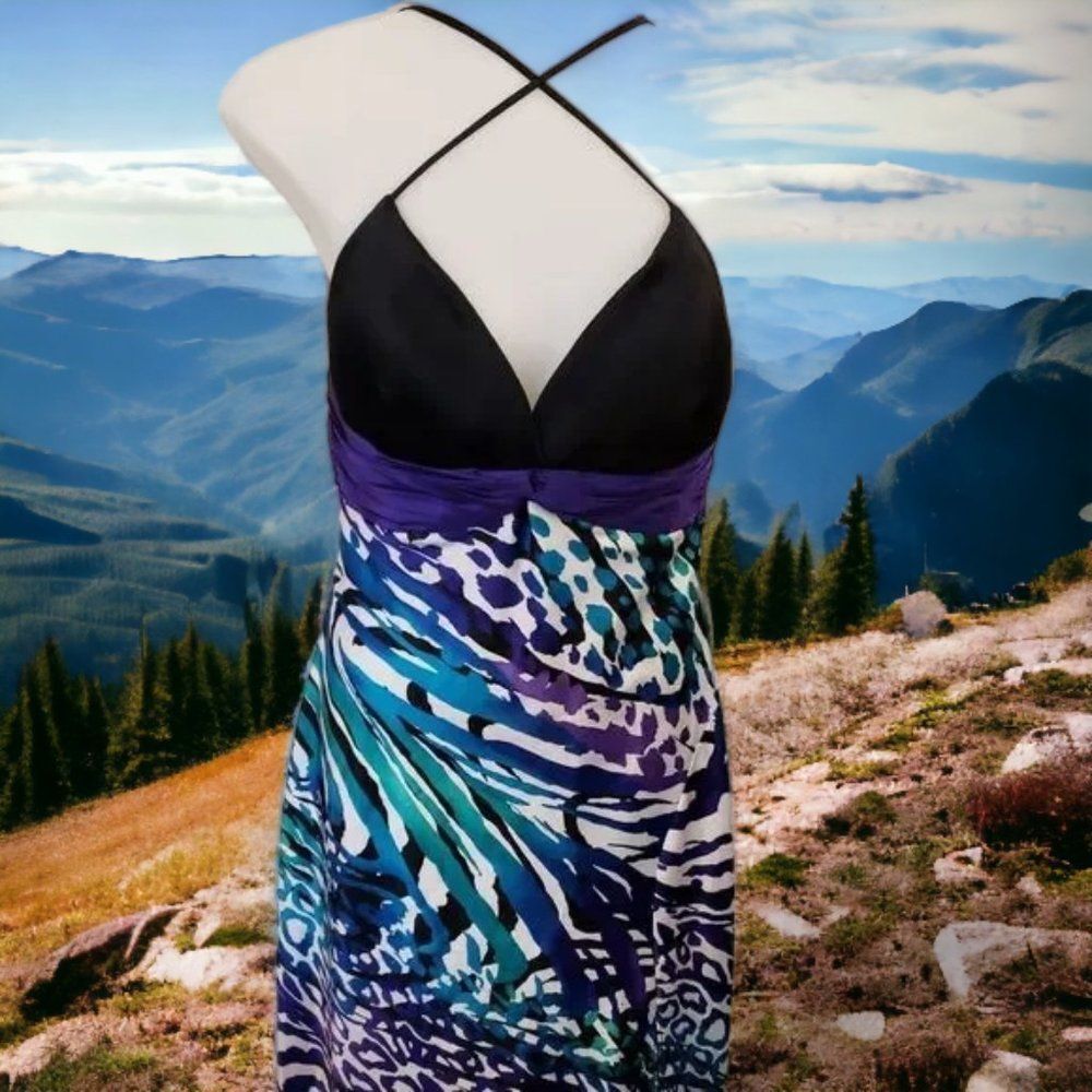 Beautiful Cache Multi-Pattern Maxi Style Dress - image 3